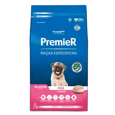 Racao Premier Racas Especificas Pug Filhotes 2.5kg frente
